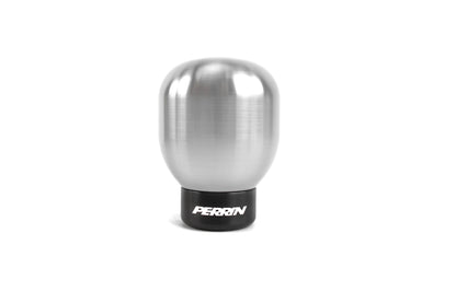 Perrin shift knob for 2015-2025 Subaru models, featuring a sleek aluminum design for enhanced driving performance.