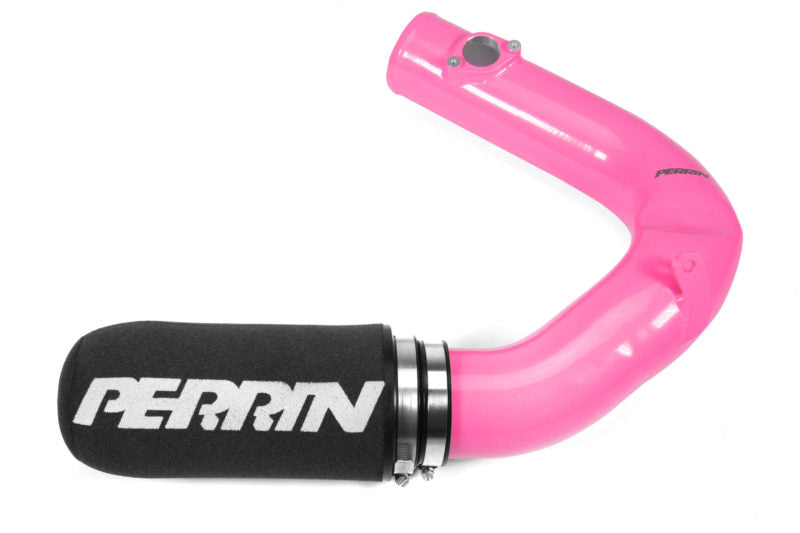 PERRIN hper pink cold air intake for BRZ/GR86 with high-performance oiled filter.