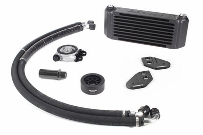 Oil cooler full kit for BRZ/FR-S/86/GR86, featuring hoses, fittings, and an aluminum cooler for enhanced engine performance.