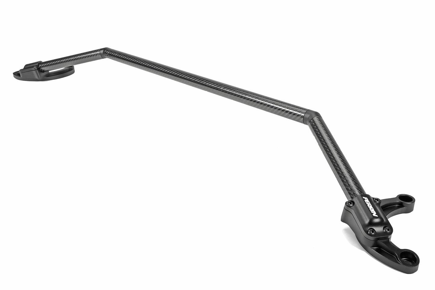 Front strut brace for 2008-2021 Subaru WRX, STI, Forester, Legacy, Outback, Crosstrek, and Impreza for improved handling.