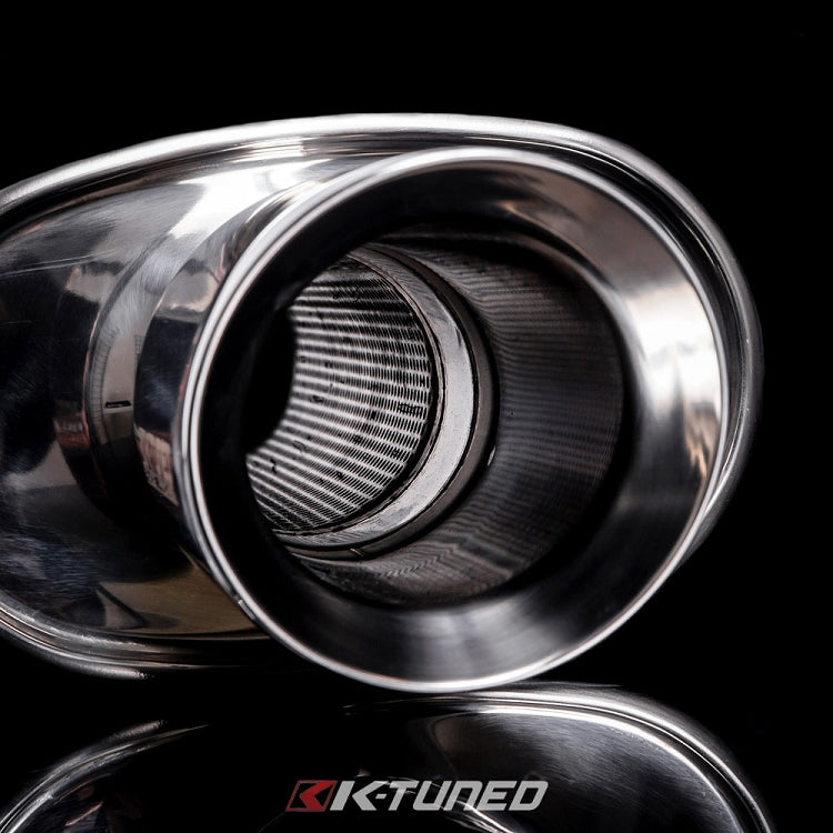 Universal Muffler - Polished / Long (Center Inlet / Outlet)
