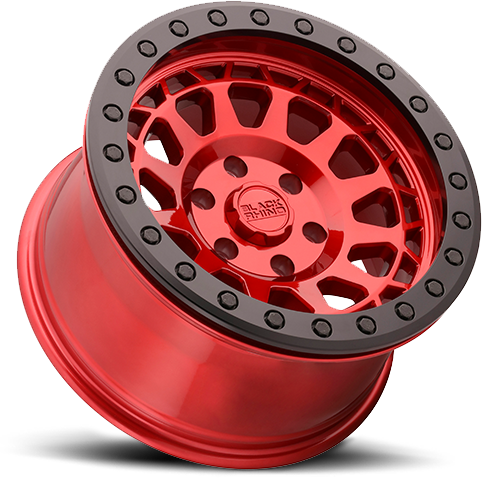 Black Rhino PRIMM BEADLOCK Candy Red W/ Black Ring 17x8.5 -38 5x127mm 71.5mm