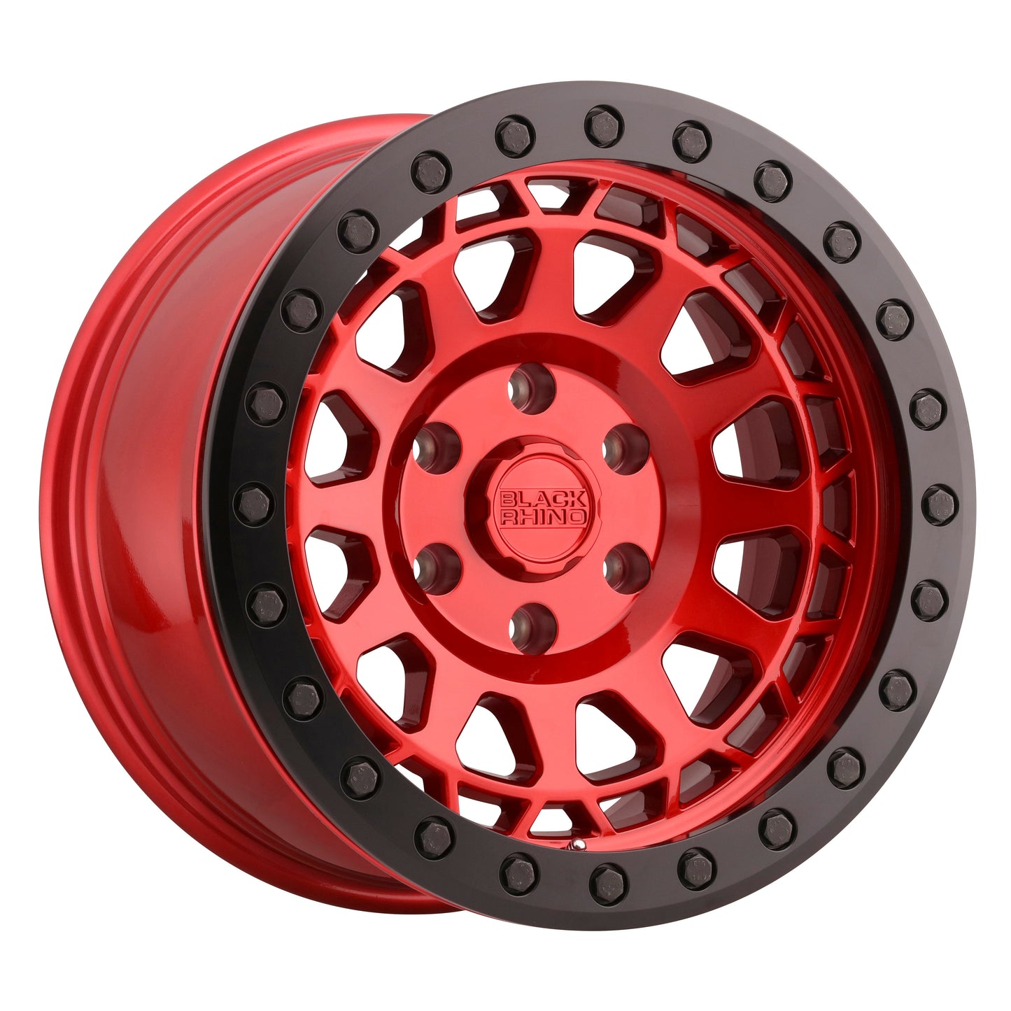 Black Rhino PRIMM BEADLOCK Candy Red W/ Black Ring 17x8.5 -38 5x114.3mm 71.5mm