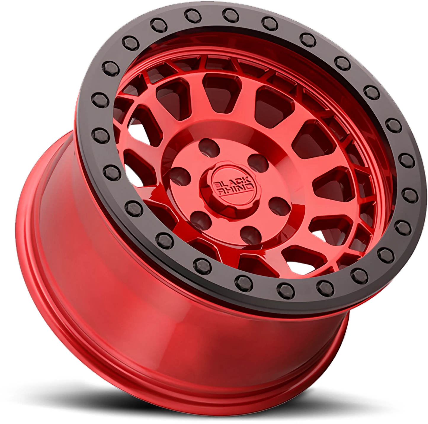 Black Rhino PRIMM BEADLOCK Candy Red W/ Black Ring 17x8.5 -30 6x139.7mm 112.1mm