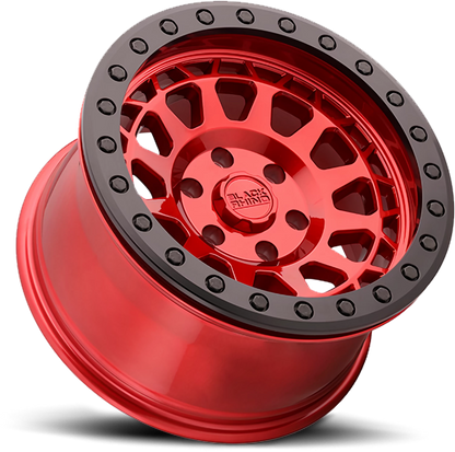 Black Rhino PRIMM BEADLOCK Candy Red W/ Black Ring 17x8.5 -30 6x139.7mm 112.1mm