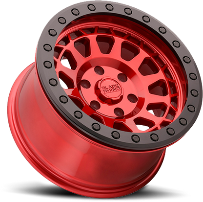 Black Rhino PRIMM BEADLOCK Candy Red W/ Black Ring 17x8.5 -38 8x165.1mm 125.1mm