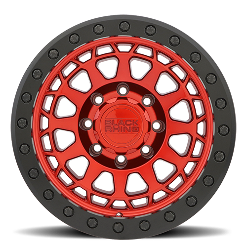 Black Rhino PRIMM BEADLOCK Candy Red W/ Black Ring 17x8.5 -38 8x165.1mm 125.1mm