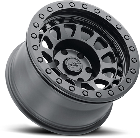 Black Rhino PRIMM BEADLOCK Matte Black W/ Black Bolts 17x8.5 -38 5x127mm 71.5mm
