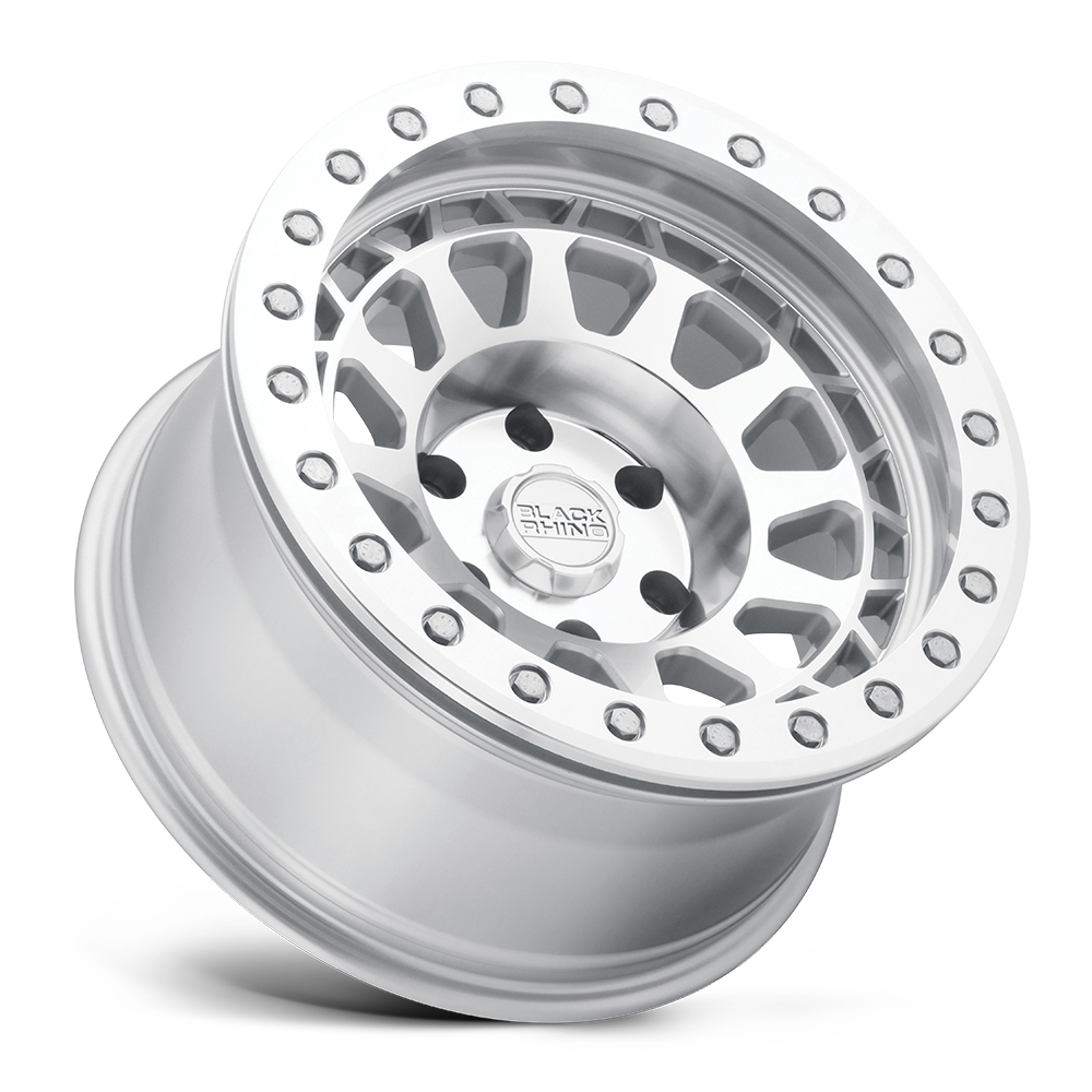 Black Rhino PRIMM BEADLOCK Silver W/ Mirror Face Mach Rg 17x8.5 -38 5x114.3mm 71.5mm
