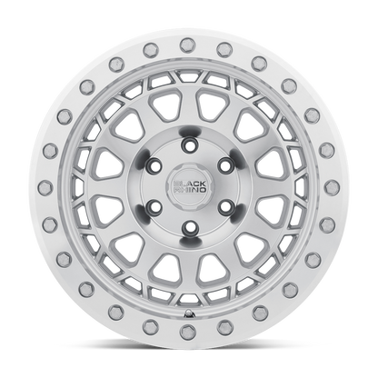 Black Rhino PRIMM BEADLOCK Silver W/ Mirror Face Mach Rg 17x8.5 -38 5x114.3mm 71.5mm