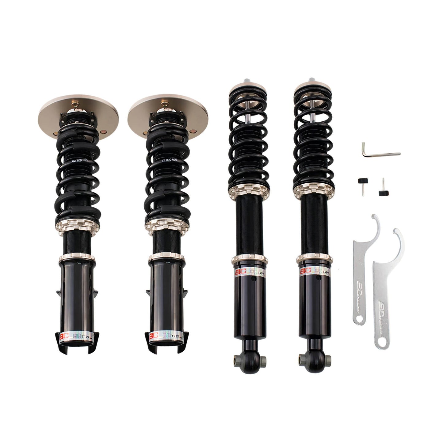 BC Racing BR Series coilovers on white background
