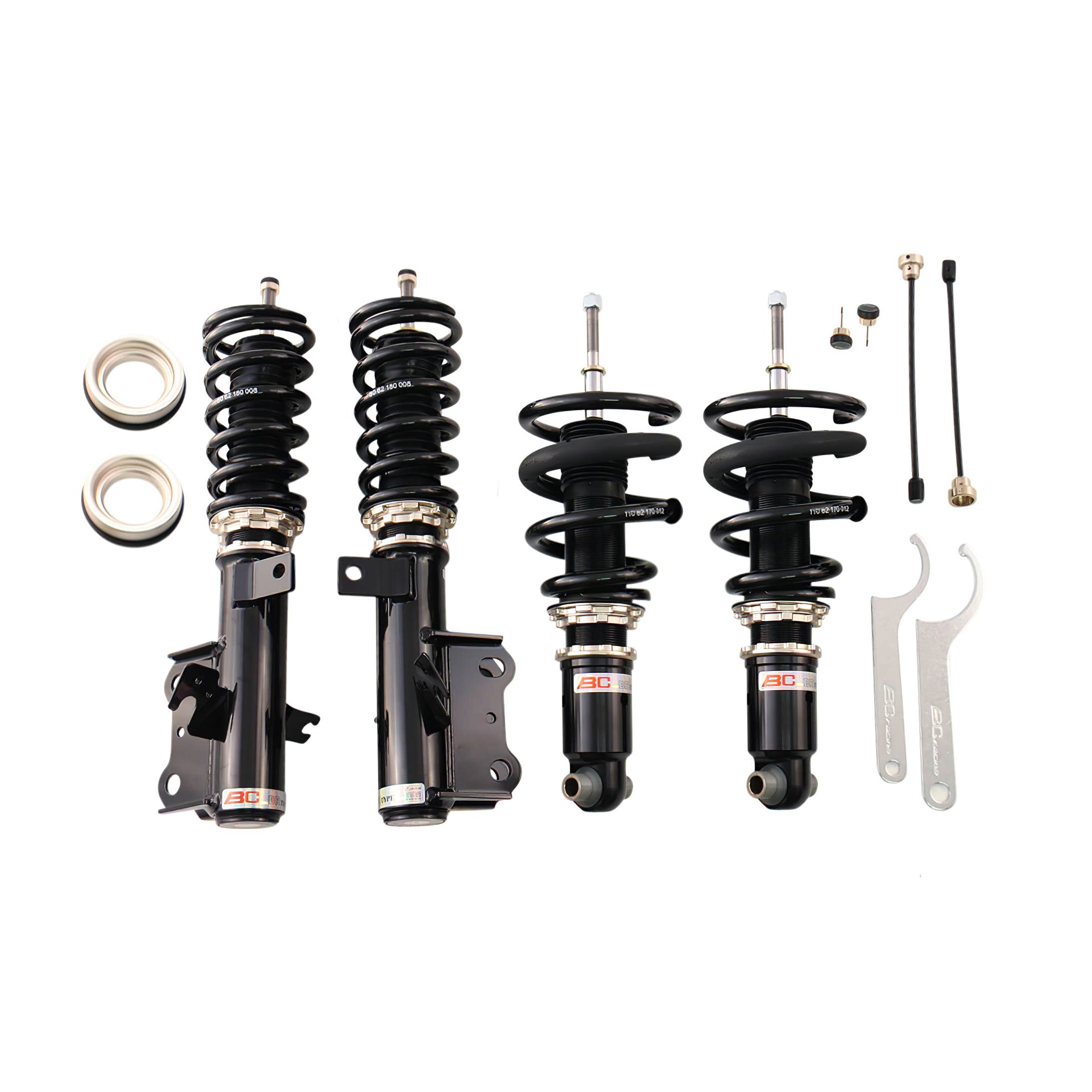 BC Racing BR Series coilovers on white background