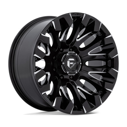 Fuel Offroad D828 QUAKE Gloss Black Milled 20x10 -18 8x180mm 124.2mm