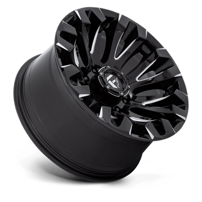 Fuel Offroad D828 QUAKE Gloss Black Milled 20x10 -18 8x180mm 124.2mm