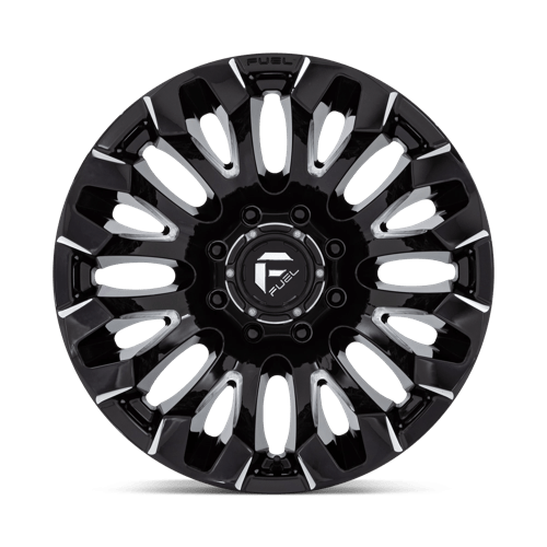 Fuel Offroad D828 QUAKE Gloss Black Milled 20x10 -18 8x180mm 124.2mm