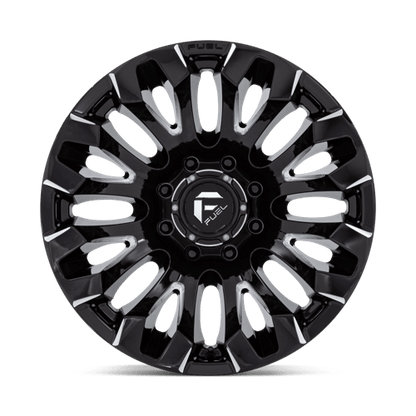 Fuel Offroad D828 QUAKE Gloss Black Milled 20x10 -18 8x180mm 124.2mm