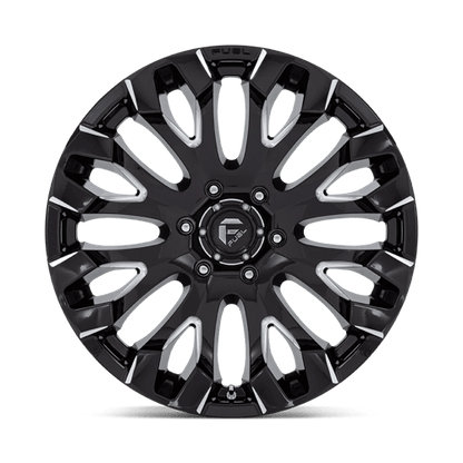Fuel Offroad D828 QUAKE Gloss Black Milled 20x9 +1 6x135mm 87.1mm