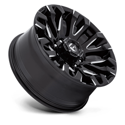 Fuel Offroad D828 QUAKE Gloss Black Milled 20x9 +1 8x180mm 124.2mm