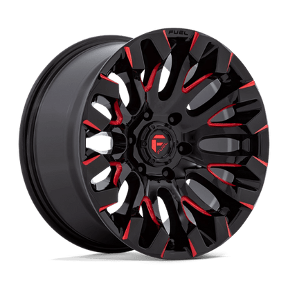 Fuel Offroad D829 QUAKE Gloss Black Milled Red Tint 18x9 +1 6x135mm 87.1mm
