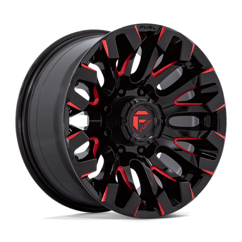 Fuel Offroad D829 QUAKE Gloss Black Milled Red Tint 18x9 +1 8x170mm 125.1mm