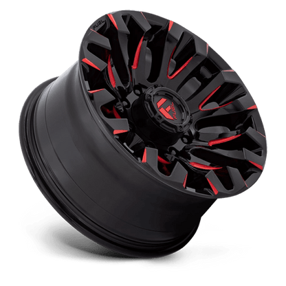 Fuel Offroad D829 QUAKE Gloss Black Milled Red Tint 18x9 +1 8x180mm 124.2mm
