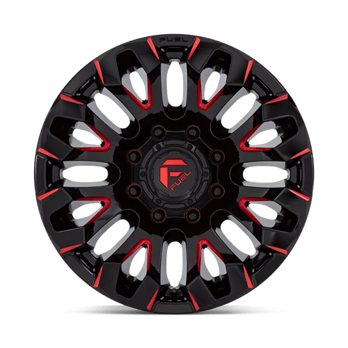 Fuel Offroad D829 QUAKE Gloss Black Milled Red Tint 18x9 +1 8x170mm 125.1mm
