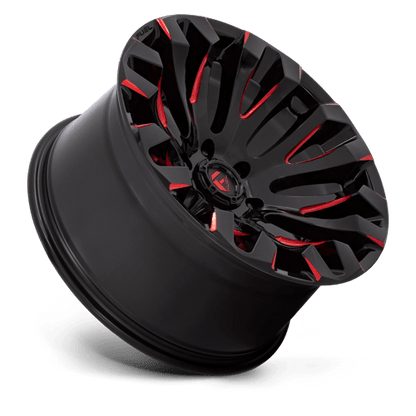 Fuel Offroad D829 QUAKE Gloss Black Milled Red Tint 18x9 +1 5x127mm 71.5mm