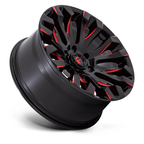 Fuel Offroad D829 QUAKE Gloss Black Milled Red Tint 20x9 +1 6x135mm 87.1mm