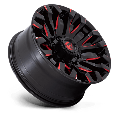 Fuel Offroad D829 QUAKE Gloss Black Milled Red Tint 20x9 +1 8x165.1mm 125.1mm