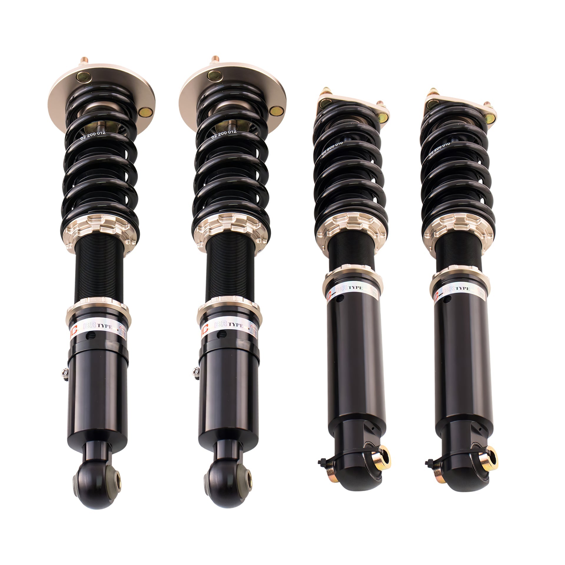 BC Racing BR Series coilovers on white background