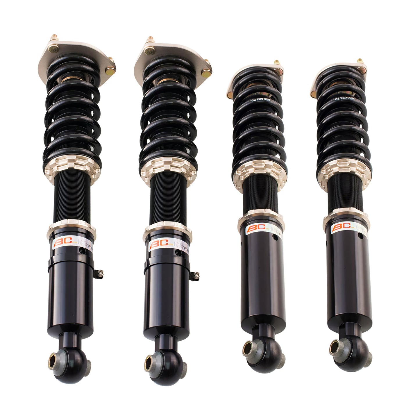 BC Racing BR Series coilovers on white background
