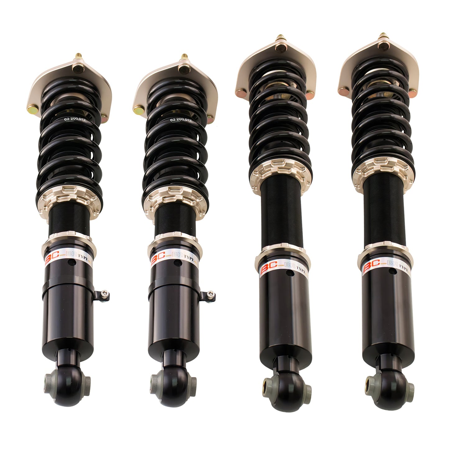 BC Racing BR Series coilovers on white background