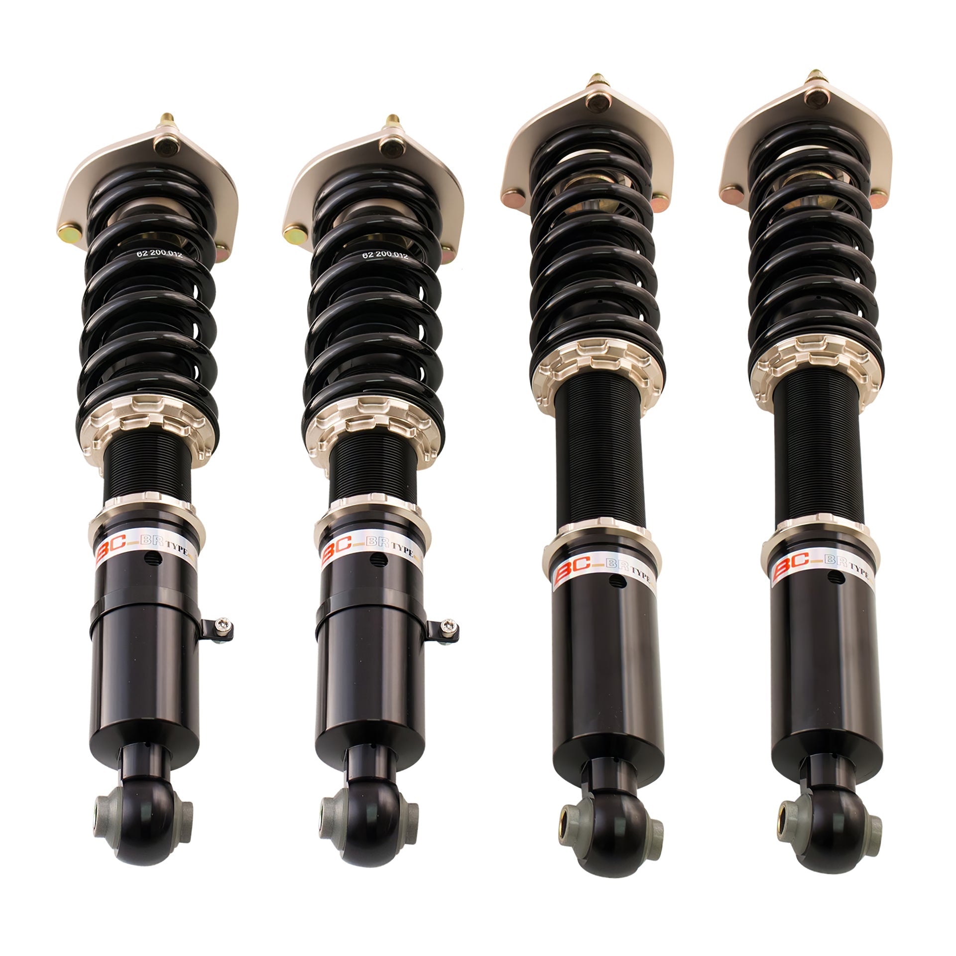 BC Racing BR Series coilovers on white background
