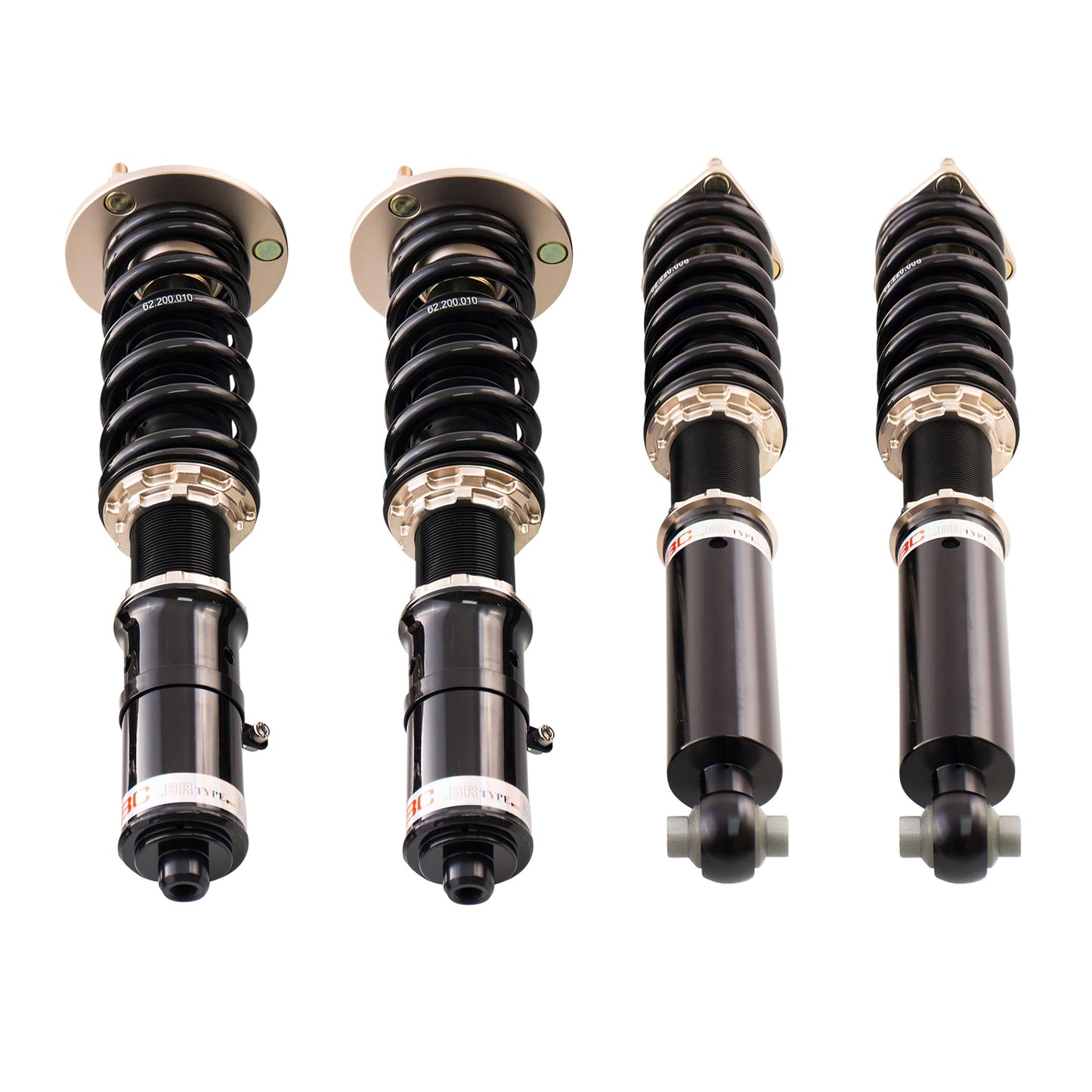 BC Racing BR Series coilovers on white background