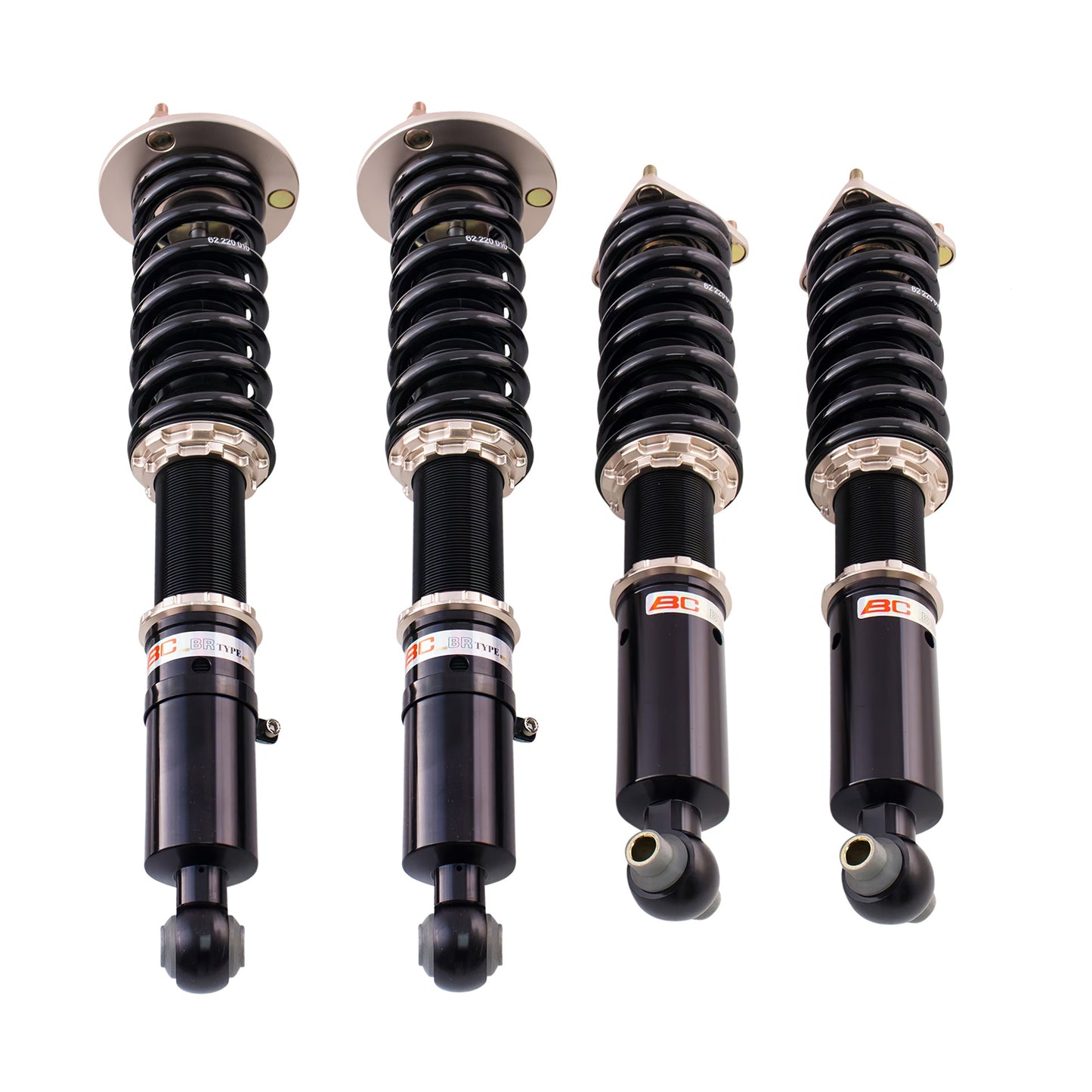 BC Racing BR Series coilovers on white background