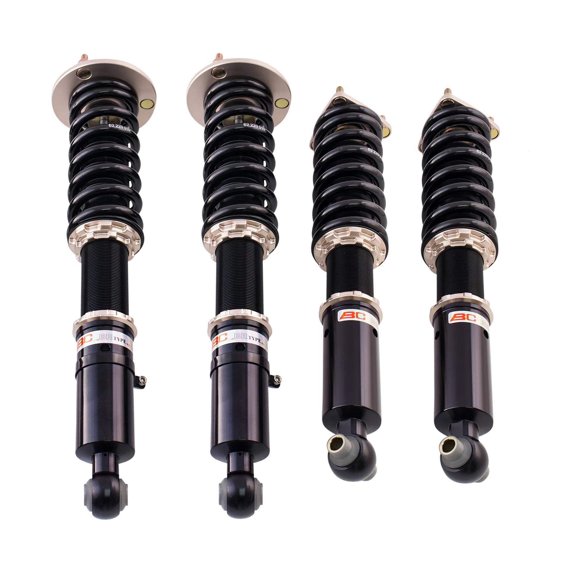 BC Racing BR Series coilovers on white background