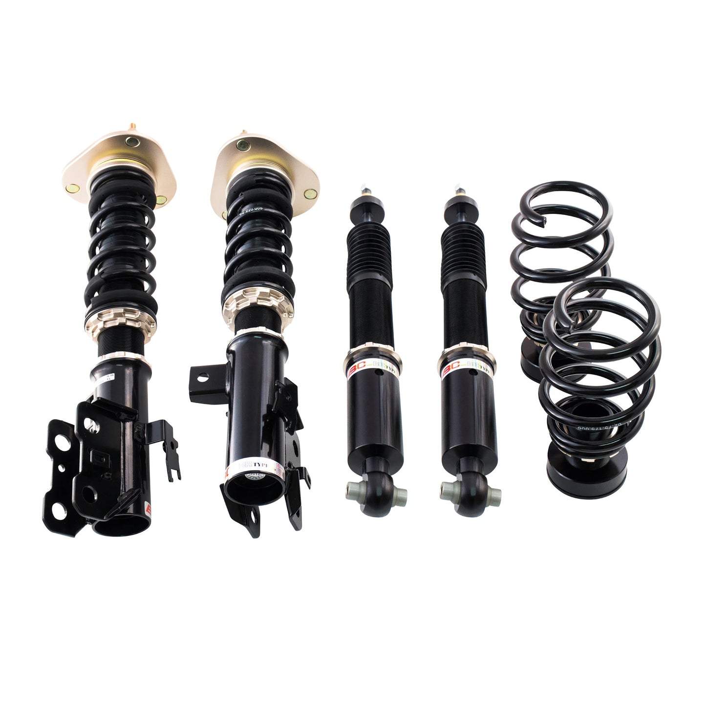 BC Racing BR Series coilovers on white background