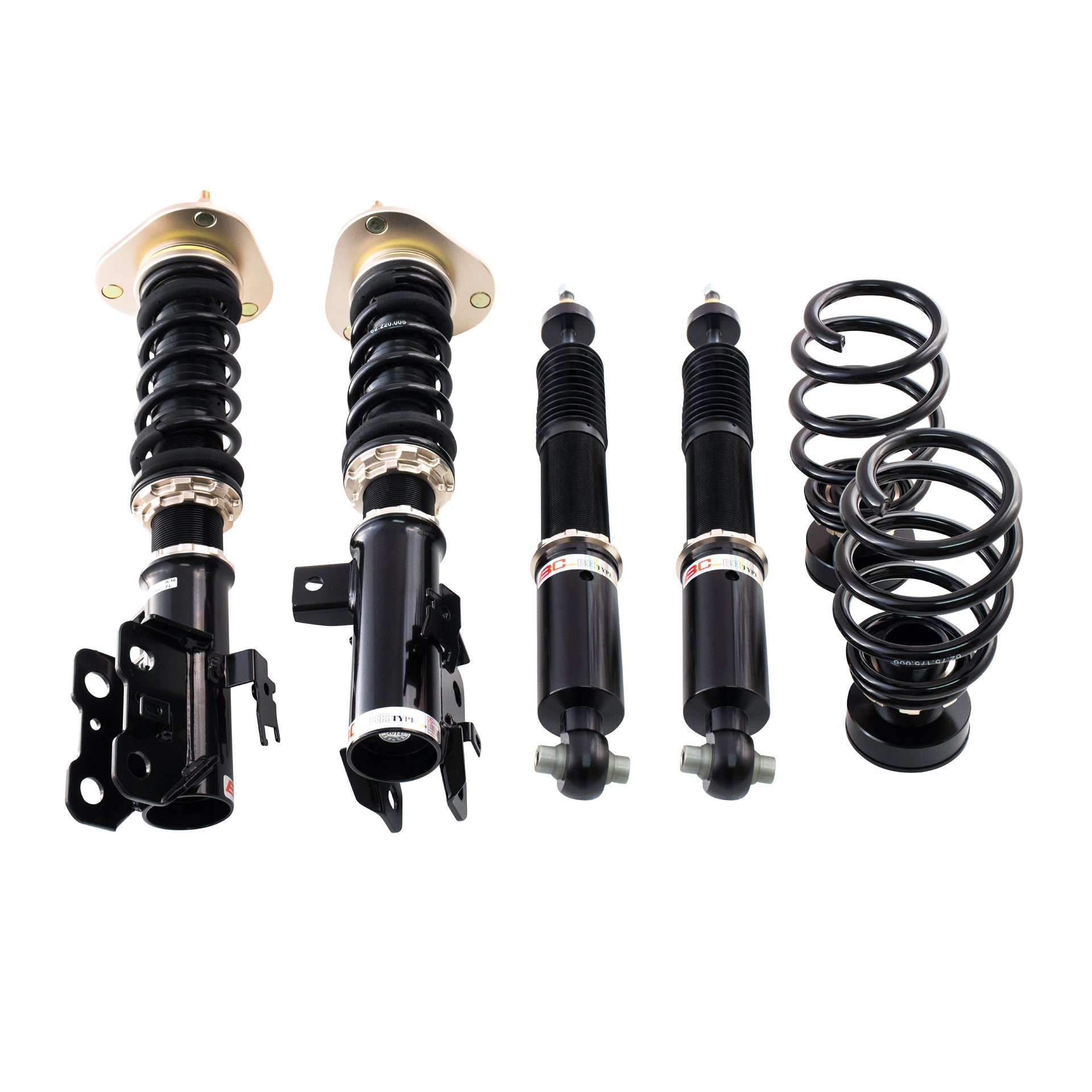 BC Racing BR Series coilovers on white background