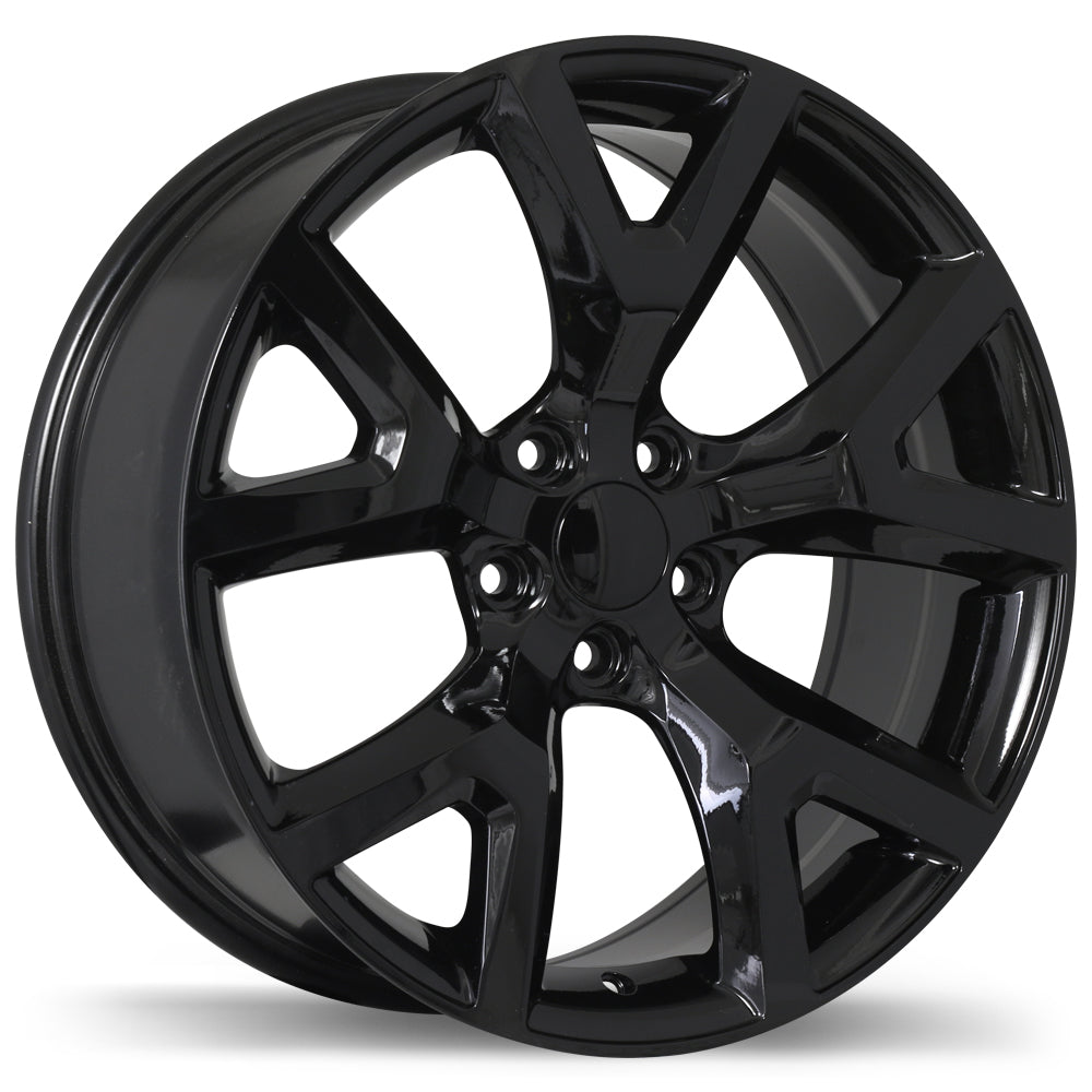 Replika R165A Gloss Black 17x7.5 +31 5x110mm 65.1mm