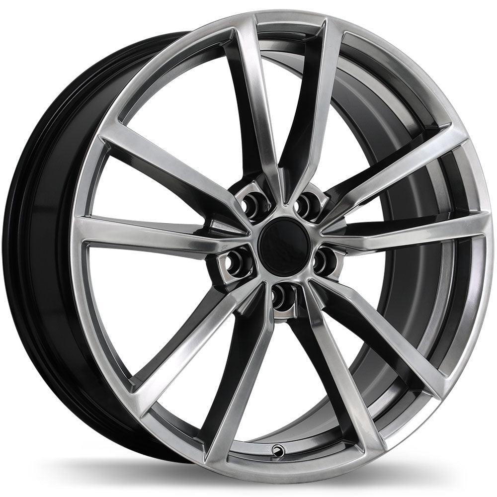 Replika R195 Dark Hyper Silver 17x7.5 +45 5x112mm 57.1mm