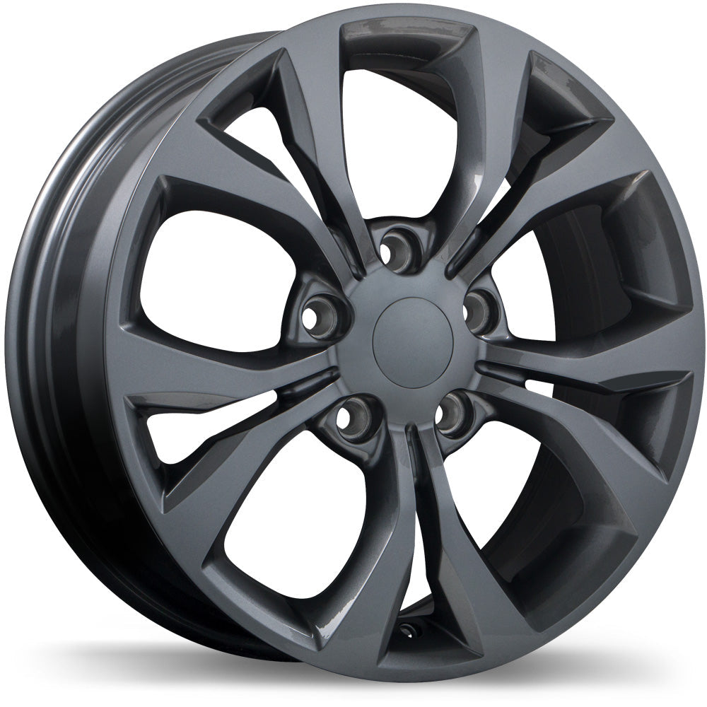 Replika R197 Gloss Gunmetal 17x6.5 +40 5x127mm 71.5mm