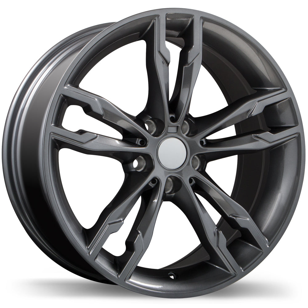 Replika R198 Gloss Gunmetal 19x8.5 +25 5x112mm 66.6mm
