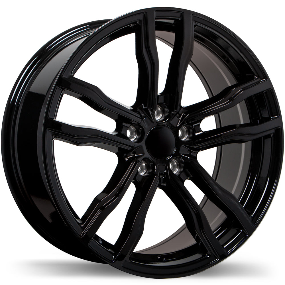 Replika R200 Gloss Black 18x8.5 +42 5x120mm 74.1mm
