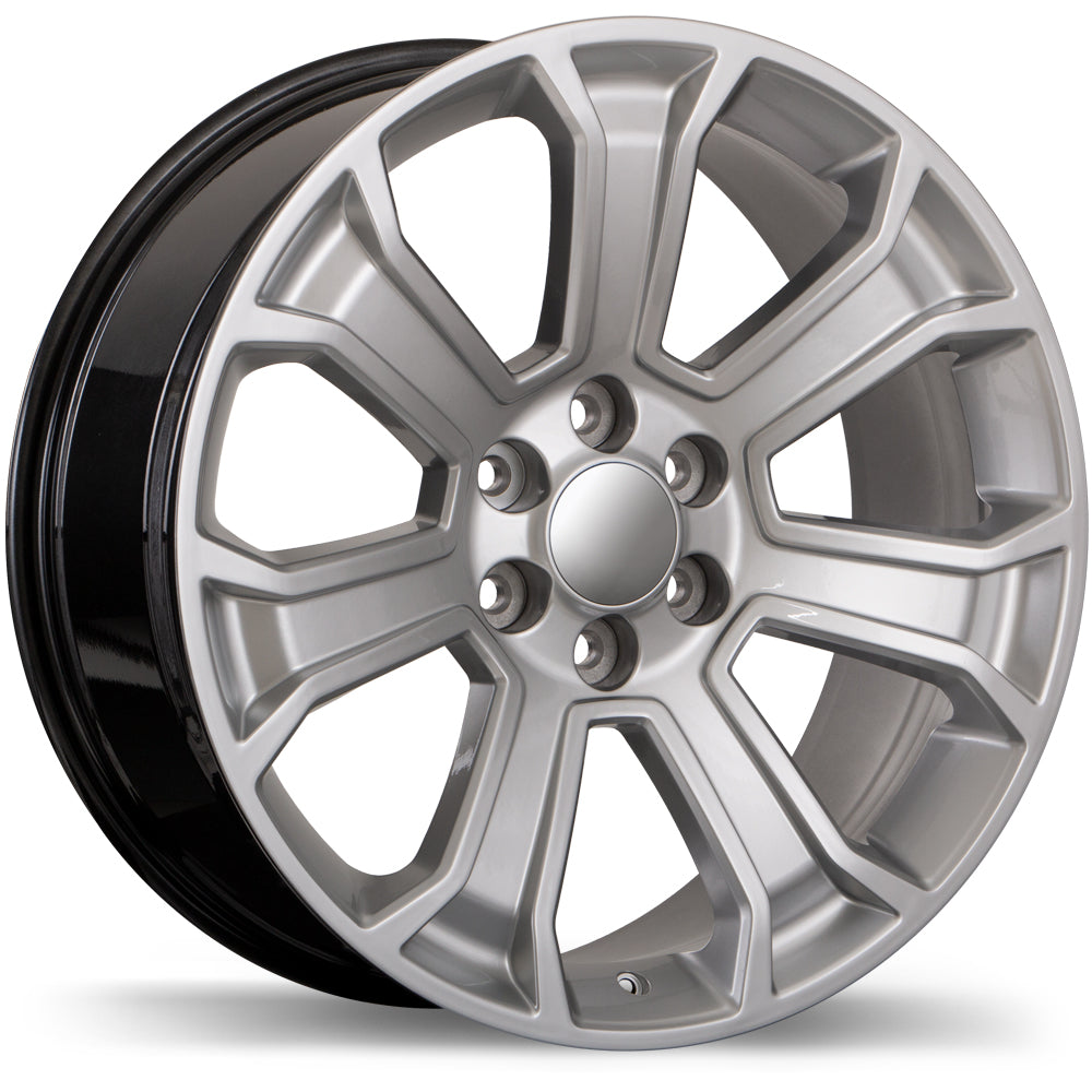 Replika R204 Hyper Silver 22x9 +24 6x139.7mm 78.1mm