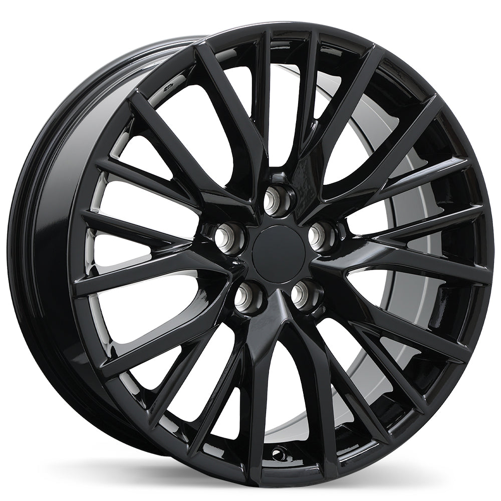 Replika R224 Gloss Black 18x8 +30 5x114.3mm 60.1mm