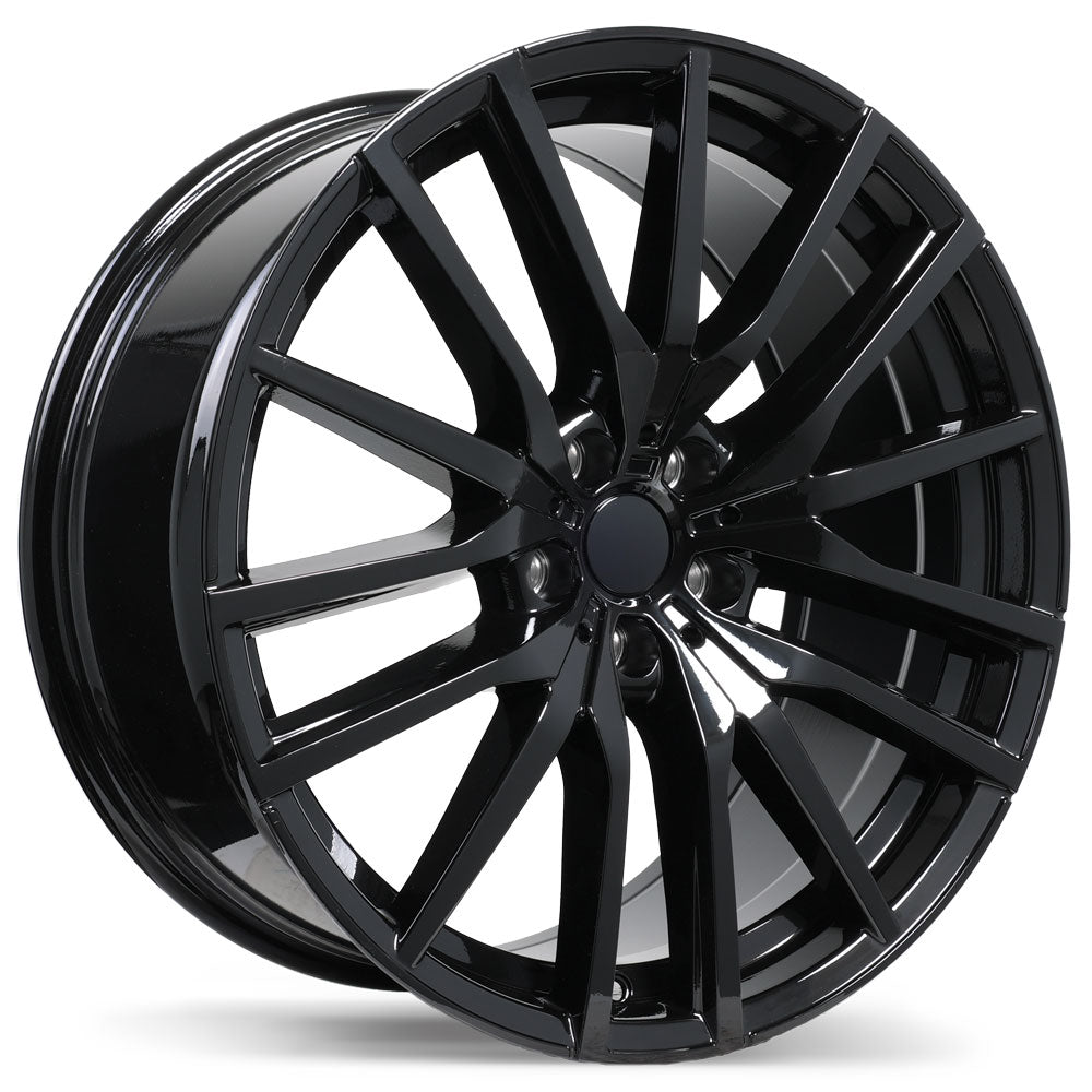 Replika R233 Gloss Black 21x9.5 +37 5x112mm 66.6mm