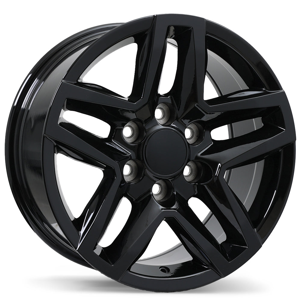 Replika R245 Gloss Black 17x8 +24 6x139.7mm 78.0mm