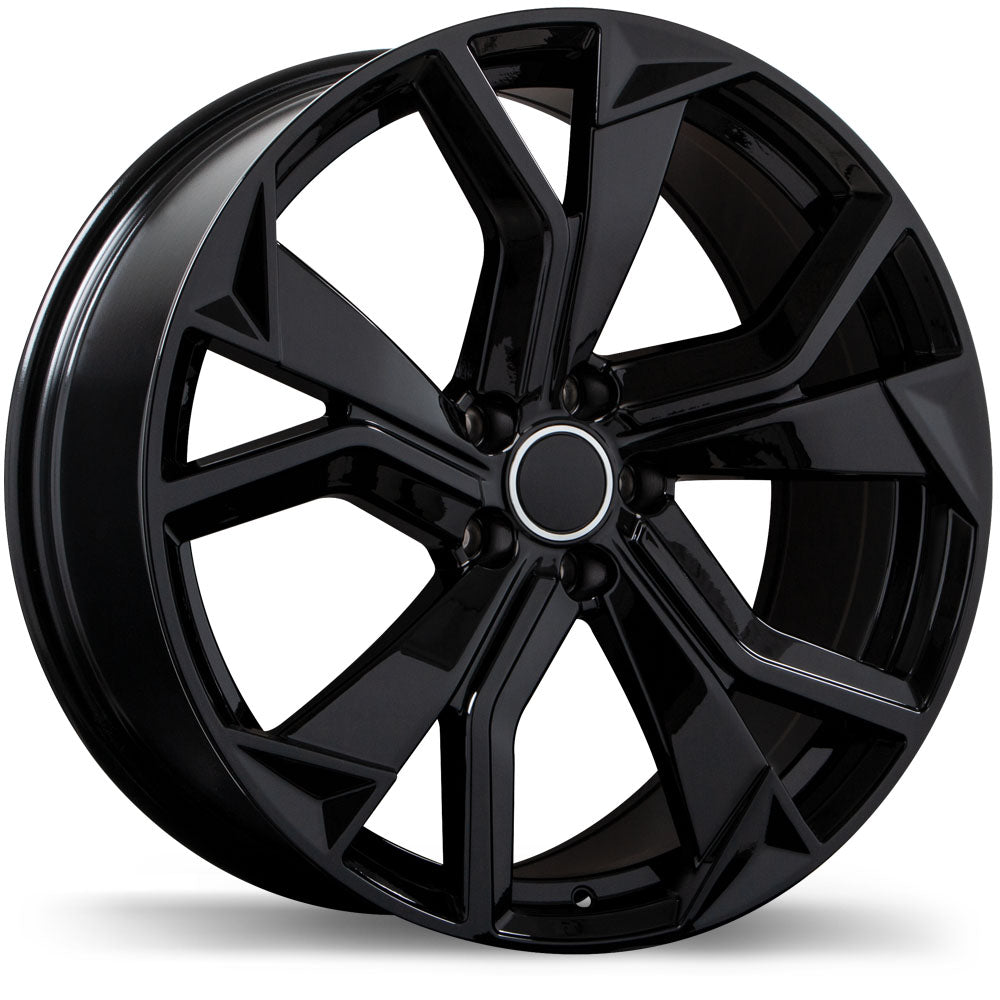 Replika R252 Gloss Black 20x8.5 +25 5x112mm 66.5mm