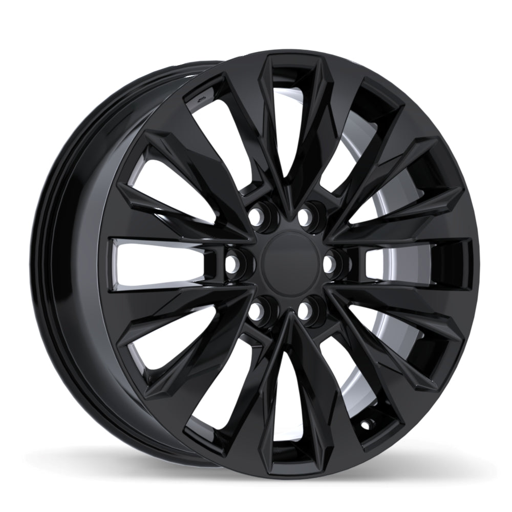 Replika R279 Gloss Black 20x8 +56 6x139.7mm 95.1mm