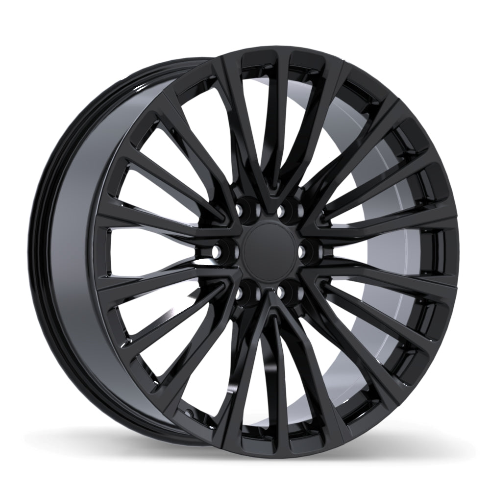 Replika R281 Gloss Black 22x9 +28 6x139.7mm 78.0mm